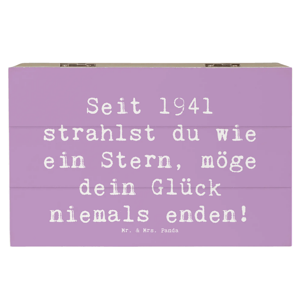 Holzkiste Spruch 1941 Geburtstag Stern Erinnerungsbox, XXL, Schatulle, Truhe, Holzkiste, Geschenkdose, Schatzkiste, Geschenkbox, Dekokiste, Aufbewahrungsbox, Kiste, Erinnerungskiste, Geburtstag, Geburtstagsgeschenk, Geschenk