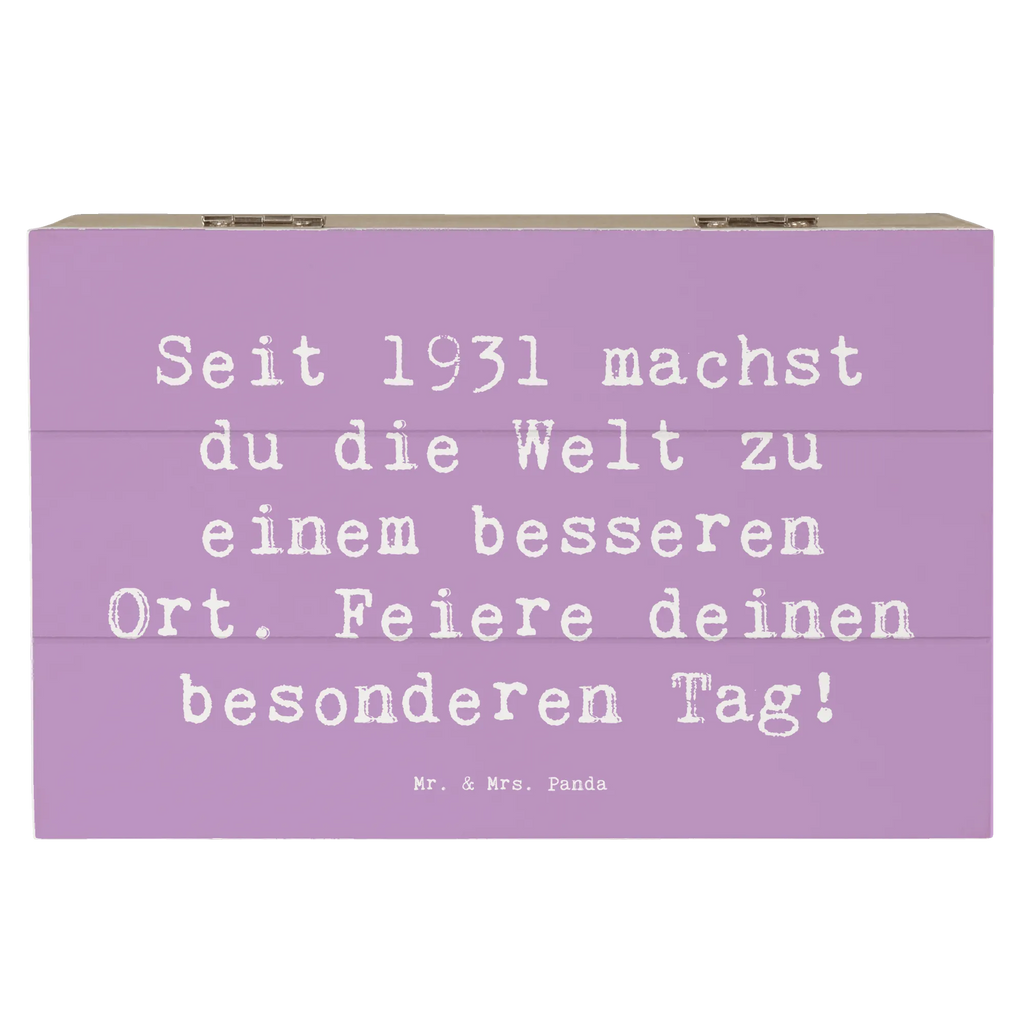 Holzkiste Spruch 1931 Geburtstag Erinnerungskiste, Schatzkiste, Truhe, Holzkiste, Aufbewahrungsbox, Kiste, Schatulle, Geschenkbox, Erinnerungsbox, Dekokiste, Geschenkdose, XXL, Geburtstag, Geburtstagsgeschenk, Geschenk