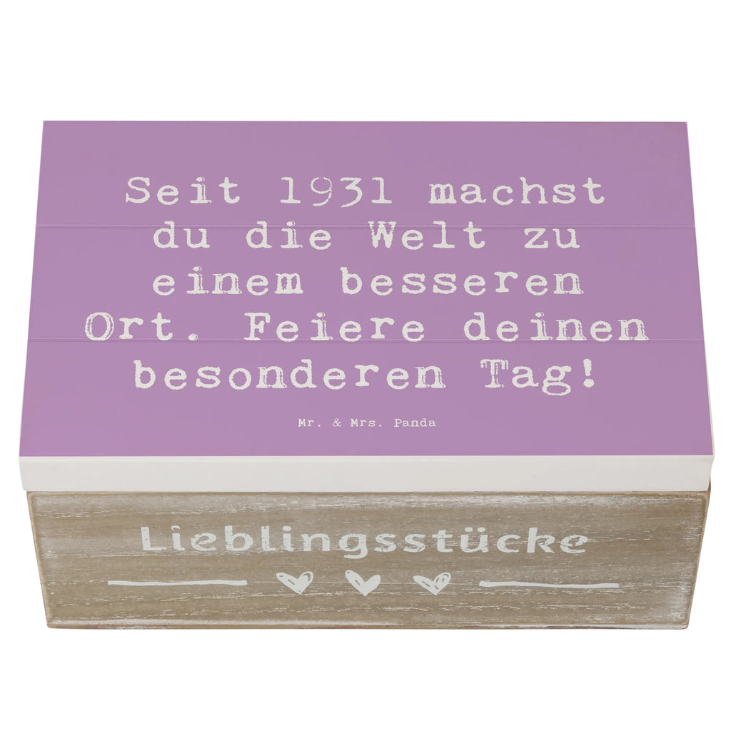 Holzkiste Spruch 1931 Geburtstag Erinnerungskiste, Schatzkiste, Truhe, Holzkiste, Aufbewahrungsbox, Kiste, Schatulle, Geschenkbox, Erinnerungsbox, Dekokiste, Geschenkdose, XXL, Geburtstag, Geburtstagsgeschenk, Geschenk