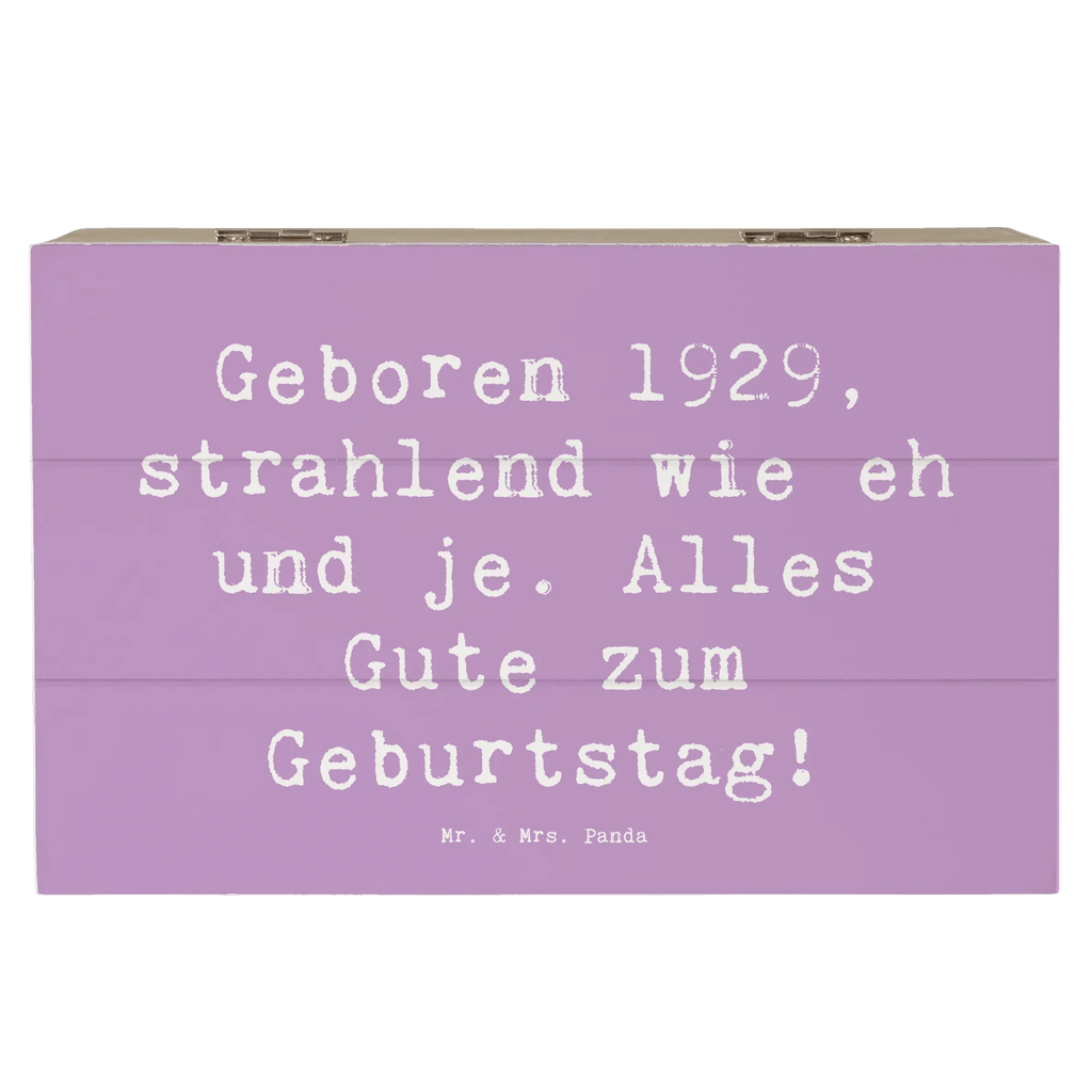 Holzkiste Spruch 1929 Geburtstag XXL, Geschenkdose, Schatzkiste, Aufbewahrungsbox, Schatulle, Holzkiste, Truhe, Erinnerungskiste, Geschenkbox, Kiste, Dekokiste, Erinnerungsbox, Geburtstag, Geburtstagsgeschenk, Geschenk