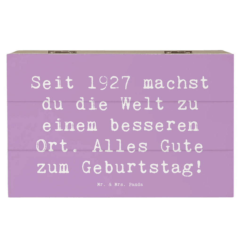 Holzkiste Spruch 1927 Geburtstag Schatzkiste, Truhe, Holzkiste, Erinnerungskiste, Erinnerungsbox, Schatulle, Aufbewahrungsbox, Geschenkdose, XXL, Dekokiste, Kiste, Geschenkbox, Geburtstag, Geburtstagsgeschenk, Geschenk