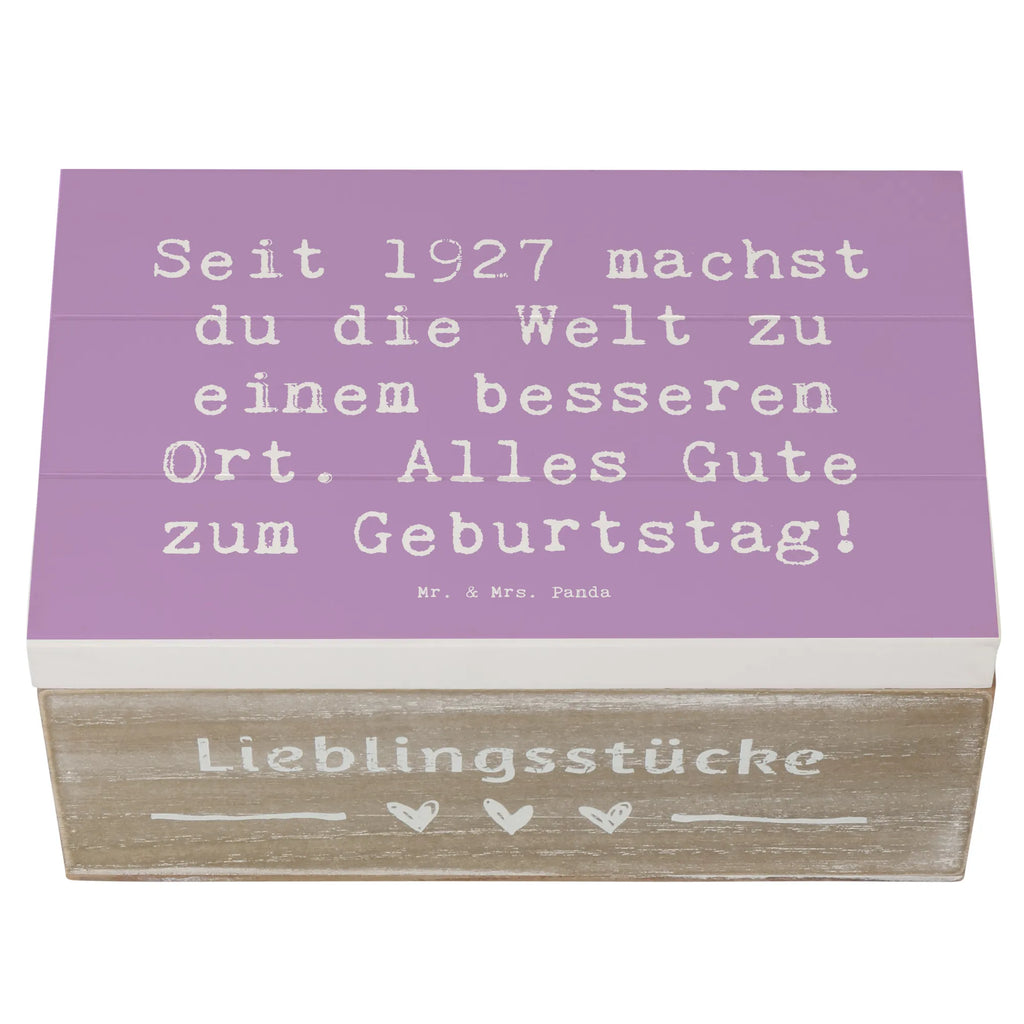 Holzkiste Spruch 1927 Geburtstag Schatzkiste, Truhe, Holzkiste, Erinnerungskiste, Erinnerungsbox, Schatulle, Aufbewahrungsbox, Geschenkdose, XXL, Dekokiste, Kiste, Geschenkbox, Geburtstag, Geburtstagsgeschenk, Geschenk