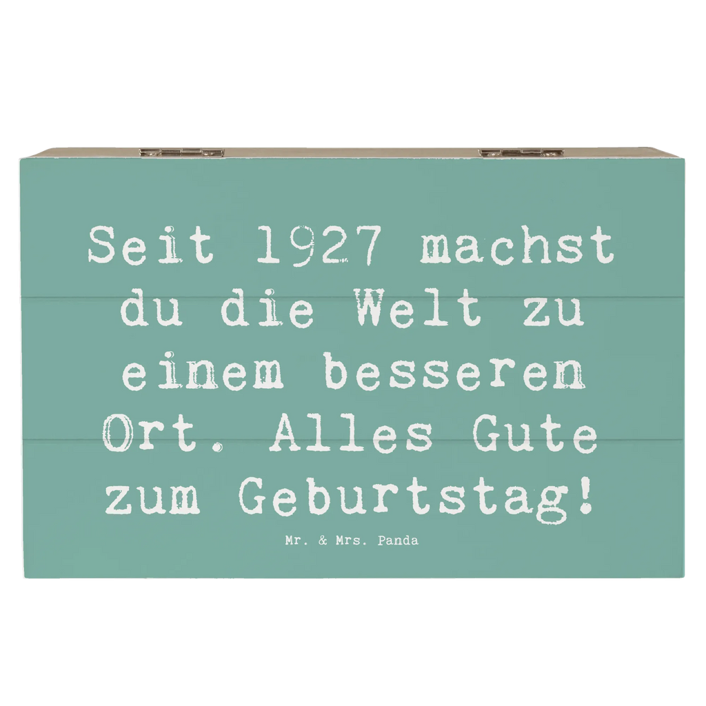 Holzkiste Spruch 1927 Geburtstag Schatzkiste, Truhe, Holzkiste, Erinnerungskiste, Erinnerungsbox, Schatulle, Aufbewahrungsbox, Geschenkdose, XXL, Dekokiste, Kiste, Geschenkbox, Geburtstag, Geburtstagsgeschenk, Geschenk