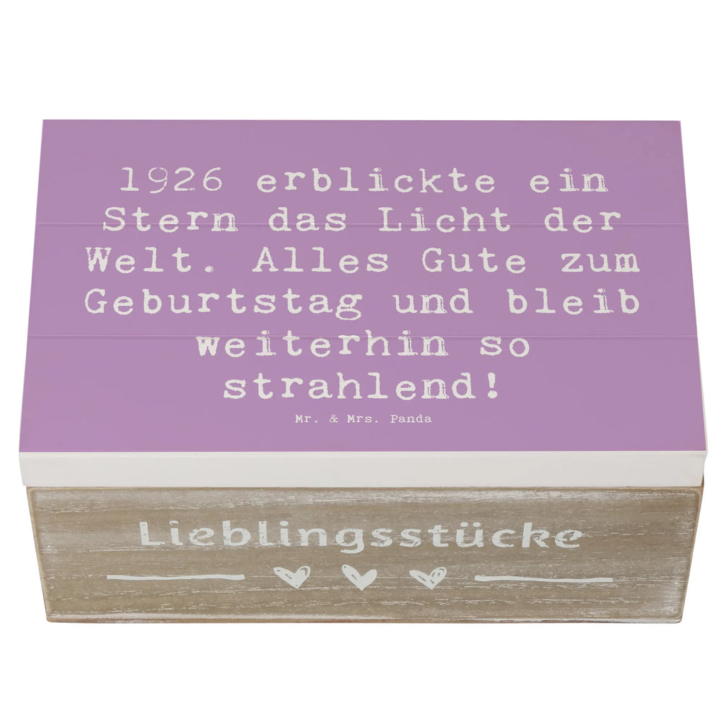 Holzkiste Spruch 1926 Geburtstag Stern Geschenkdose, Geschenkbox, Schatulle, Aufbewahrungsbox, Erinnerungsbox, Truhe, Holzkiste, Schatzkiste, Dekokiste, Erinnerungskiste, XXL, Kiste, Geburtstag, Geburtstagsgeschenk, Geschenk