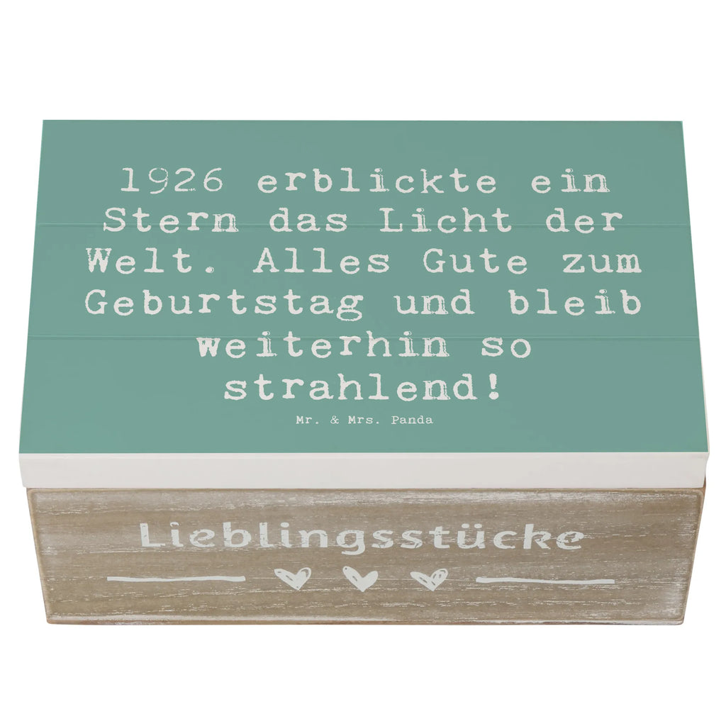 Holzkiste Spruch 1926 Geburtstag Stern Geschenkdose, Geschenkbox, Schatulle, Aufbewahrungsbox, Erinnerungsbox, Truhe, Holzkiste, Schatzkiste, Dekokiste, Erinnerungskiste, XXL, Kiste, Geburtstag, Geburtstagsgeschenk, Geschenk