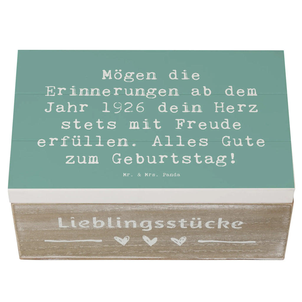 Holzkiste Spruch 1926 Geburtstag Schatulle, Erinnerungskiste, XXL, Dekokiste, Geschenkbox, Geschenkdose, Erinnerungsbox, Aufbewahrungsbox, Truhe, Kiste, Holzkiste, Schatzkiste, Geburtstag, Geburtstagsgeschenk, Geschenk