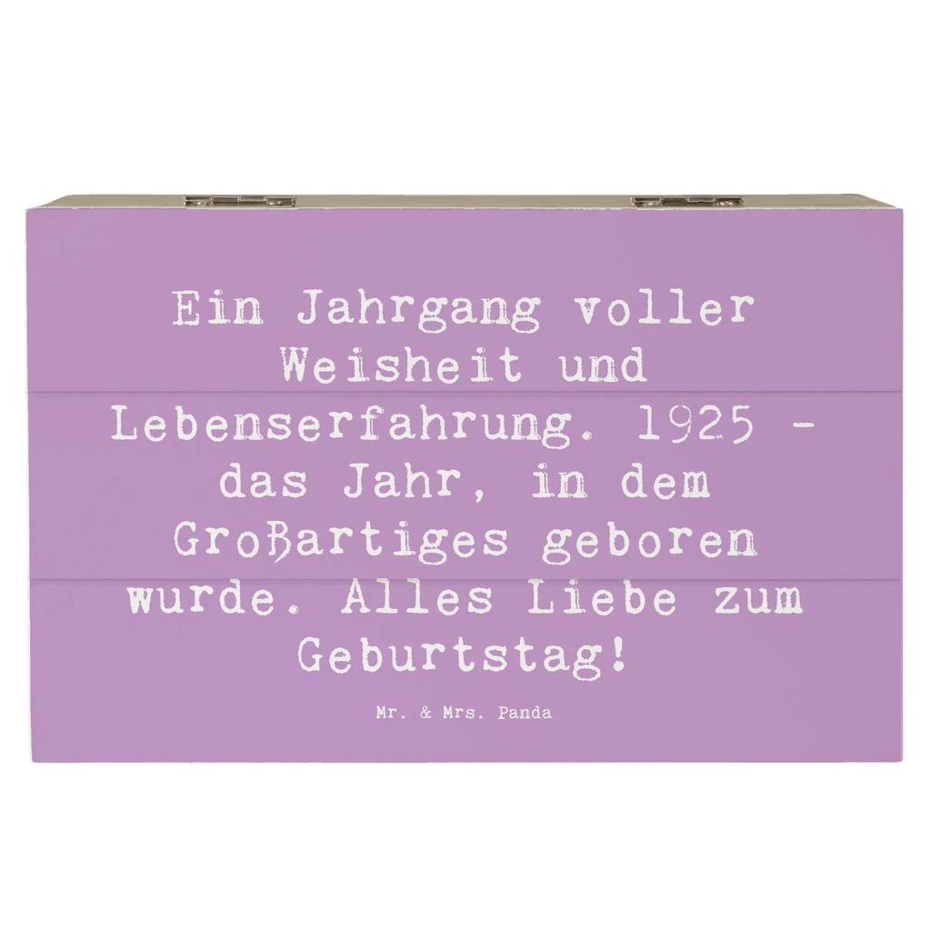 Wooden chest Saying Ein Jahrgang voller Weisheit und Lebenserfahrung. 1925 - das Jahr, in dem Großartiges geboren wurde. Alles Liebe zum Geburtstag! Aufbewahrungsbox, Erinnerungskiste, Truhe, Geschenkbox, Geschenkdose, Dekokiste, Kiste, Schatzkiste, Erinnerungsbox, Holzkiste, Schatulle, XXL, Geburtstag, Geburtstagsgeschenk, Geschenk
