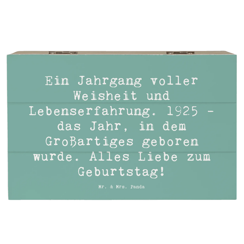 Wooden chest Saying Ein Jahrgang voller Weisheit und Lebenserfahrung. 1925 - das Jahr, in dem Großartiges geboren wurde. Alles Liebe zum Geburtstag! Aufbewahrungsbox, Erinnerungskiste, Truhe, Geschenkbox, Geschenkdose, Dekokiste, Kiste, Schatzkiste, Erinnerungsbox, Holzkiste, Schatulle, XXL, Geburtstag, Geburtstagsgeschenk, Geschenk