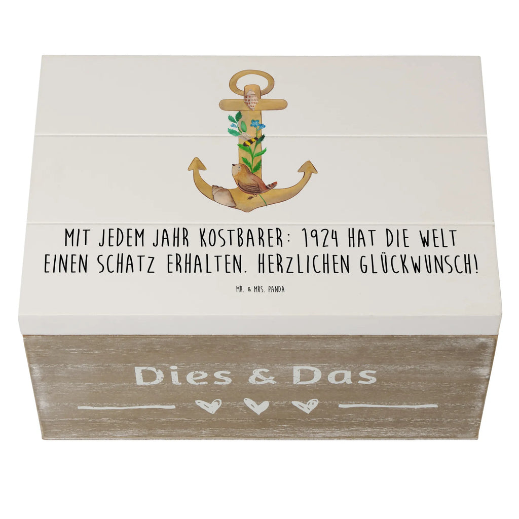 Holzkiste 1924 Geburtstag Holzkiste, Aufbewahrungsbox, Dekokiste, Geschenkbox, Kiste, XXL, Erinnerungskiste, Schatulle, Erinnerungsbox, Truhe, Schatzkiste, Geschenkdose, Geburtstag, Geburtstagsgeschenk, Geschenk