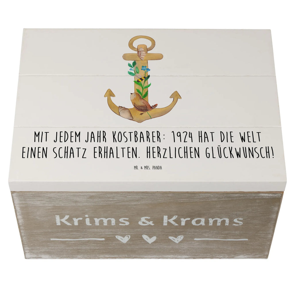 Holzkiste 1924 Geburtstag Holzkiste, Aufbewahrungsbox, Dekokiste, Geschenkbox, Kiste, XXL, Erinnerungskiste, Schatulle, Erinnerungsbox, Truhe, Schatzkiste, Geschenkdose, Geburtstag, Geburtstagsgeschenk, Geschenk