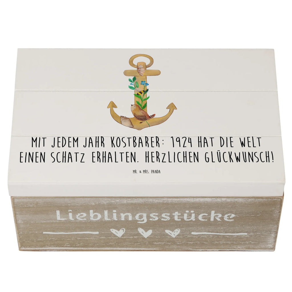 Holzkiste 1924 Geburtstag Holzkiste, Aufbewahrungsbox, Dekokiste, Geschenkbox, Kiste, XXL, Erinnerungskiste, Schatulle, Erinnerungsbox, Truhe, Schatzkiste, Geschenkdose, Geburtstag, Geburtstagsgeschenk, Geschenk