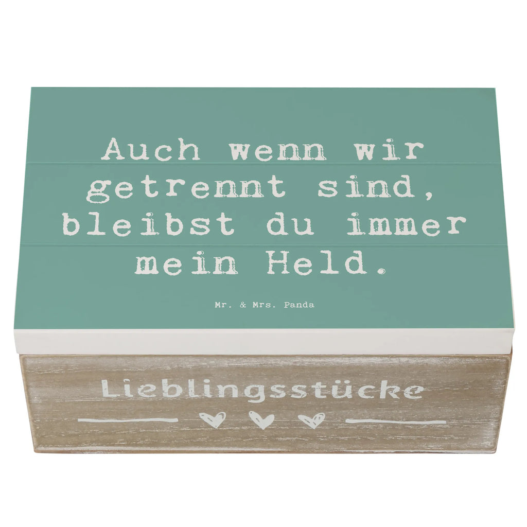 Holzkiste Spruch Trennung von den Eltern Held Holzkiste, Geschenkdose, Kiste, Erinnerungsbox, Schatulle, Aufbewahrungsbox, Schatzkiste, Erinnerungskiste, XXL, Dekokiste, Truhe, Geschenkbox