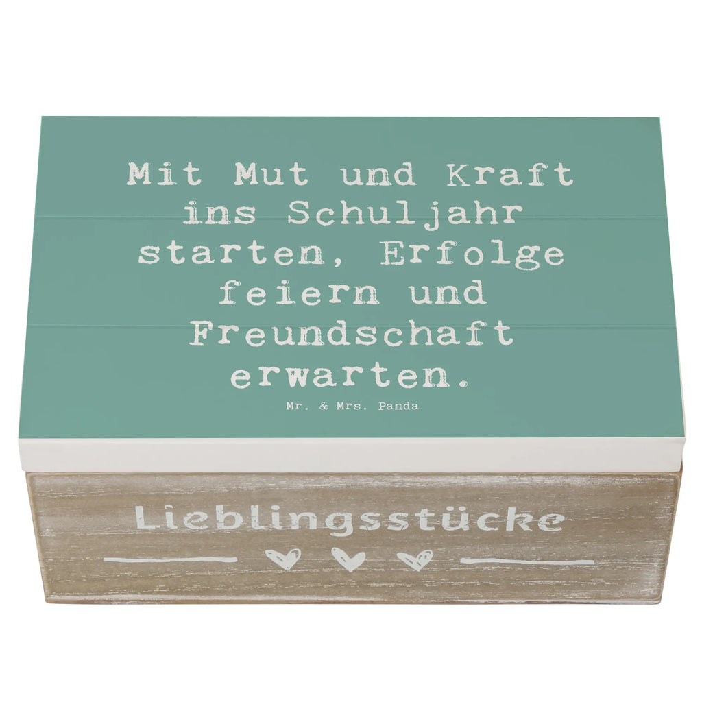 Holzkiste Spruch Mutiger Schulanfang Erinnerungskiste, Geschenkdose, Geschenkbox, Schatulle, Aufbewahrungsbox, Truhe, Erinnerungsbox, XXL, Kiste, Holzkiste, Dekokiste, Schatzkiste