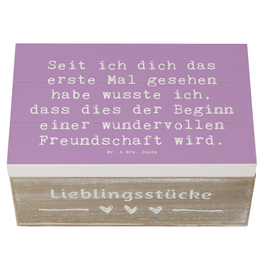 Wooden chest Saying Seit ich dich das erste Mal gesehen habe wusste ich, dass dies der Beginn einer wundervollen Freundschaft wird. Geschenkdose, Dekokiste, Erinnerungsbox, Geschenkbox, Aufbewahrungsbox, XXL, Kiste, Holzkiste, Erinnerungskiste, Schatzkiste, Schatulle, Truhe