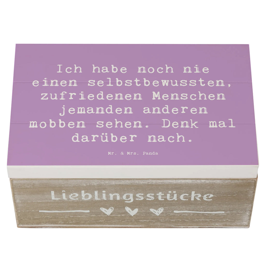 Holzkiste Spruch Mobbing bewältigen Aufbewahrungsbox, Erinnerungsbox, Holzkiste, Geschenkdose, Dekokiste, Geschenkbox, Schatzkiste, Schatulle, Erinnerungskiste, Kiste, Truhe, XXL