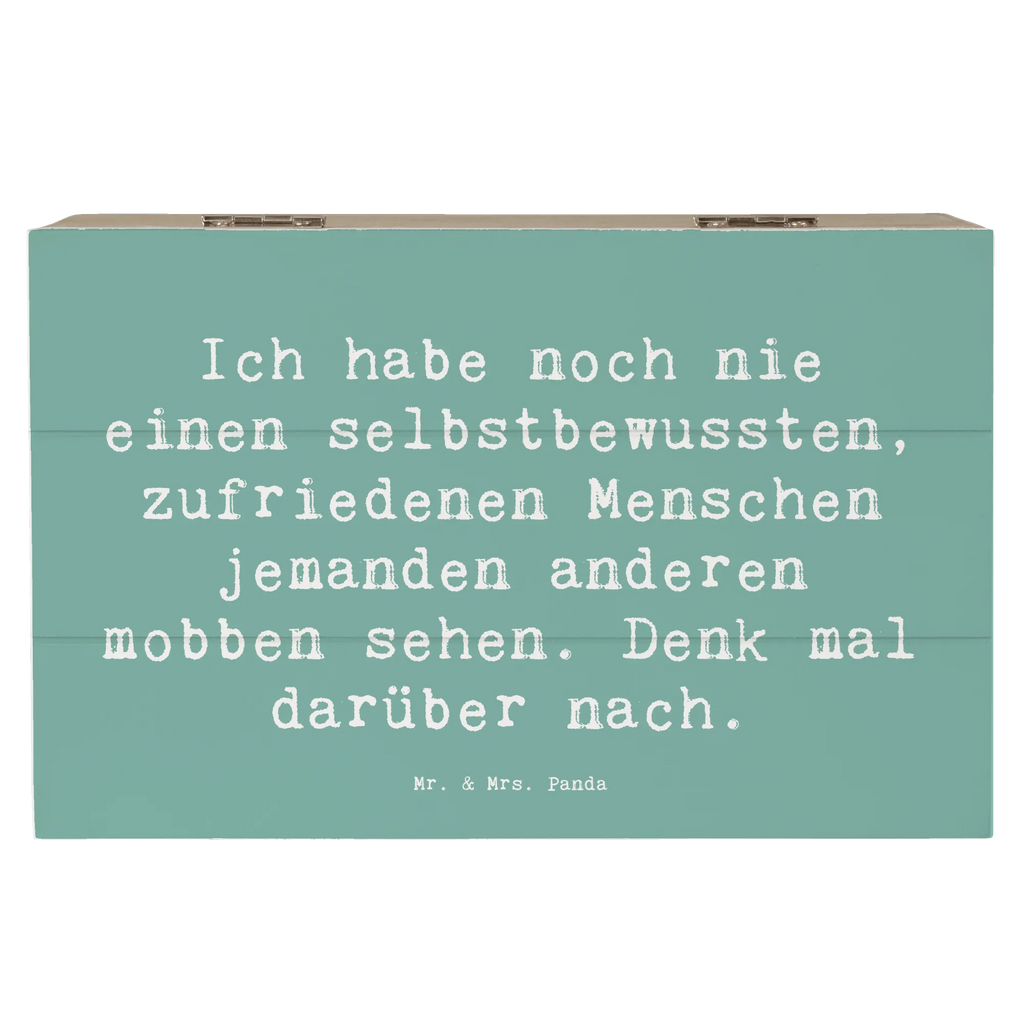 Holzkiste Spruch Mobbing bewältigen Aufbewahrungsbox, Erinnerungsbox, Holzkiste, Geschenkdose, Dekokiste, Geschenkbox, Schatzkiste, Schatulle, Erinnerungskiste, Kiste, Truhe, XXL