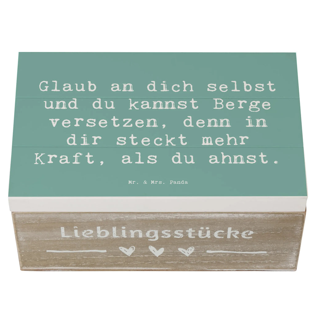 Holzkiste Spruch Selbstvertrauen stärken Erinnerungsbox, Erinnerungskiste, Truhe, Kiste, Dekokiste, Geschenkdose, Holzkiste, XXL, Schatzkiste, Schatulle, Aufbewahrungsbox, Geschenkbox