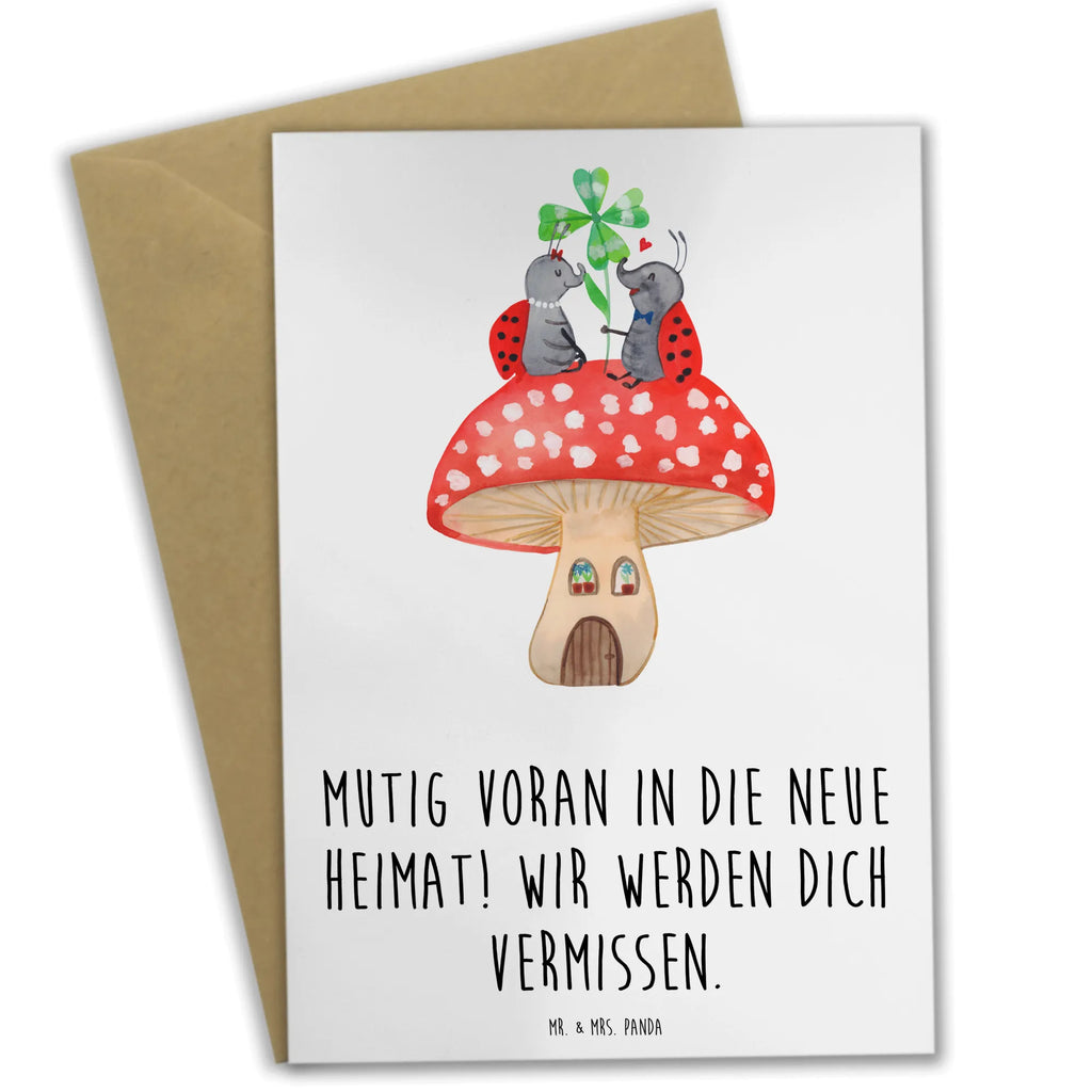 Greetings card Mutig voran in die neue Heimat! Wir werden dich vermissen. Karte, Hochzeitskarte, Klappkarte, Glückwunschkarte, Grußkarte, Einladungskarte, Ansichtskarten, Geburtstagskarte