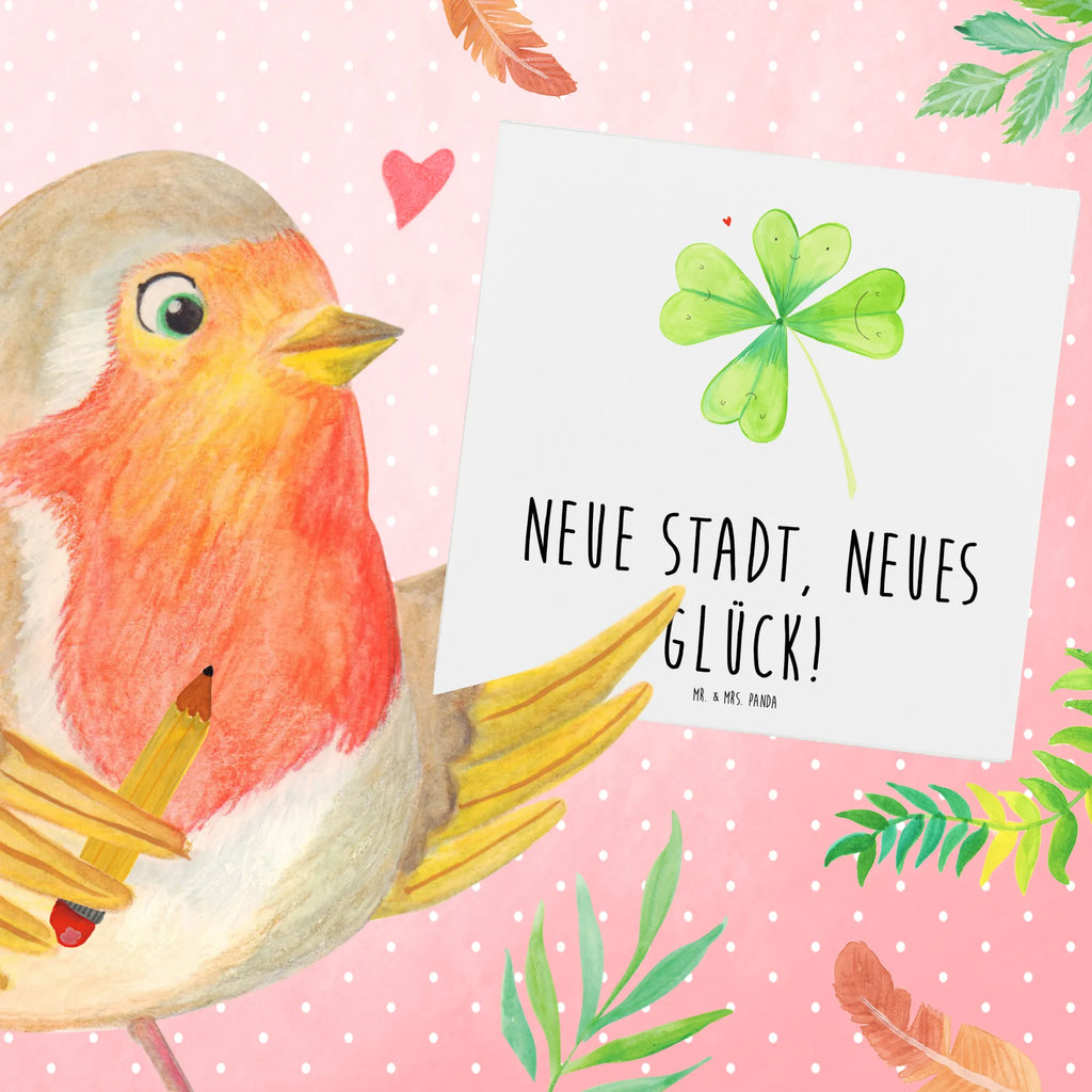 Deluxe Card Neue Stadt, neues Glück! Hochwertige Grußkarte, Karte, Grußkarte, Hochzeitskarte, Glückwunschkarte, Einladungskarte, Hochwertige Klappkarte, Klappkarte, Geburtstagskarte