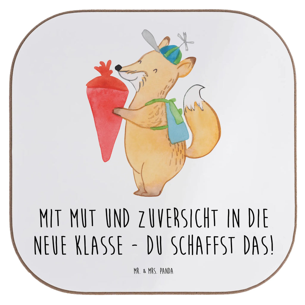 Square coaster Mit Mut und Zuversicht in die neue Klasse - du schaffst das! Untersetzer aus Holz, Korkuntersetzer, Untersetzer Gläser, Glasuntersetzer, Getränkeuntersetzer, Holzuntersetzer, Untersetzer, Untersetzer Design, Untersetzer Holz, Bierdeckel, Untersetzer für Gläser, Tassen Untersetzer