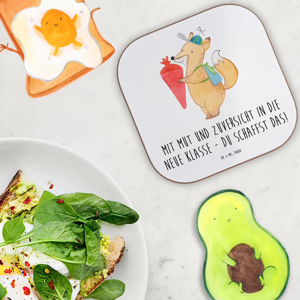 Square coaster Mit Mut und Zuversicht in die neue Klasse - du schaffst das! Untersetzer aus Holz, Korkuntersetzer, Untersetzer Gläser, Glasuntersetzer, Getränkeuntersetzer, Holzuntersetzer, Untersetzer, Untersetzer Design, Untersetzer Holz, Bierdeckel, Untersetzer für Gläser, Tassen Untersetzer