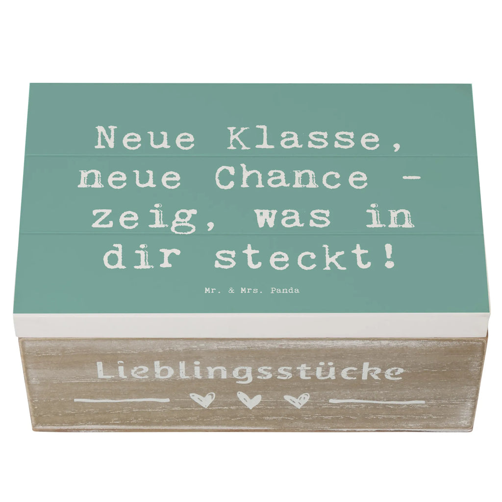 Holzkiste Spruch Erster Schultag Neue Klasse Dekokiste, Aufbewahrungsbox, Geschenkdose, Erinnerungsbox, Geschenkbox, Erinnerungskiste, Holzkiste, Truhe, Kiste, XXL, Schatulle, Schatzkiste