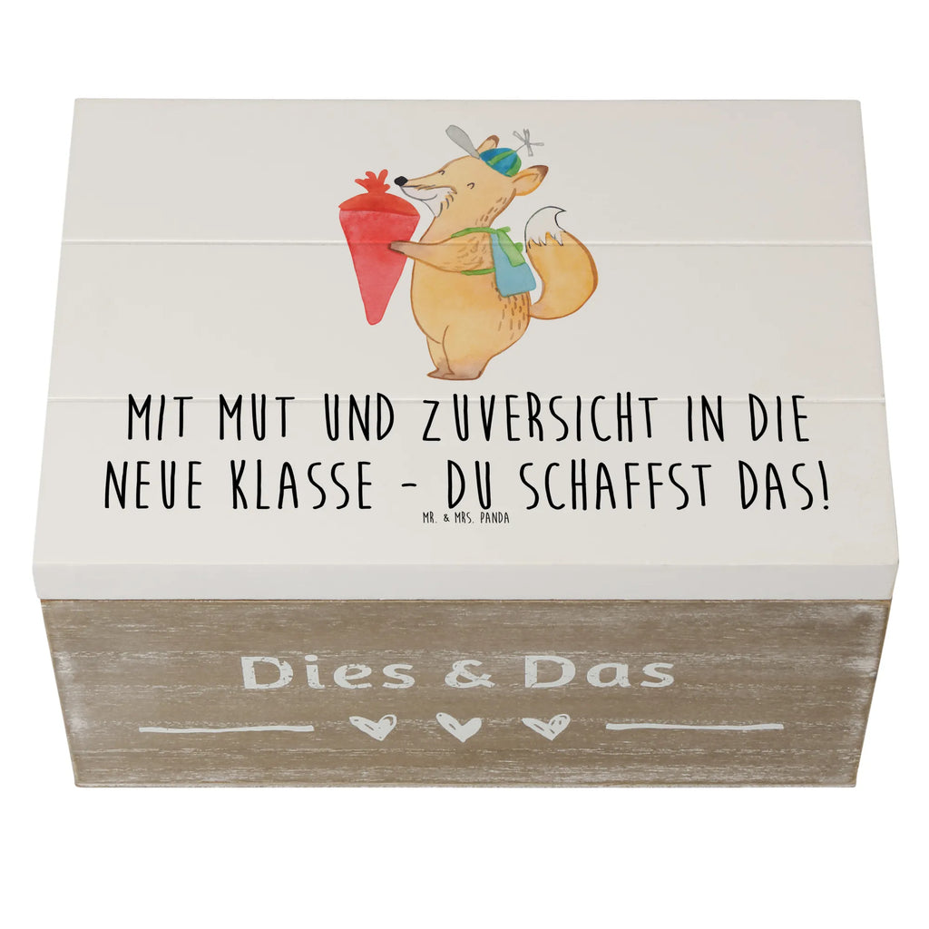 Holzkiste Erster Schultag Mut und Zuversicht Erinnerungsbox, Aufbewahrungsbox, XXL, Dekokiste, Geschenkdose, Schatulle, Schatzkiste, Erinnerungskiste, Geschenkbox, Kiste, Truhe, Holzkiste