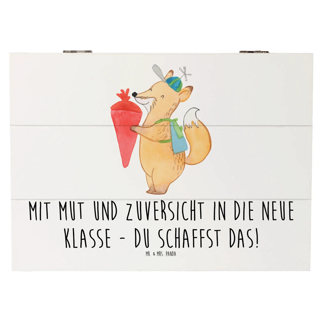Holzkiste Erster Schultag Mut und Zuversicht Erinnerungsbox, Aufbewahrungsbox, XXL, Dekokiste, Geschenkdose, Schatulle, Schatzkiste, Erinnerungskiste, Geschenkbox, Kiste, Truhe, Holzkiste