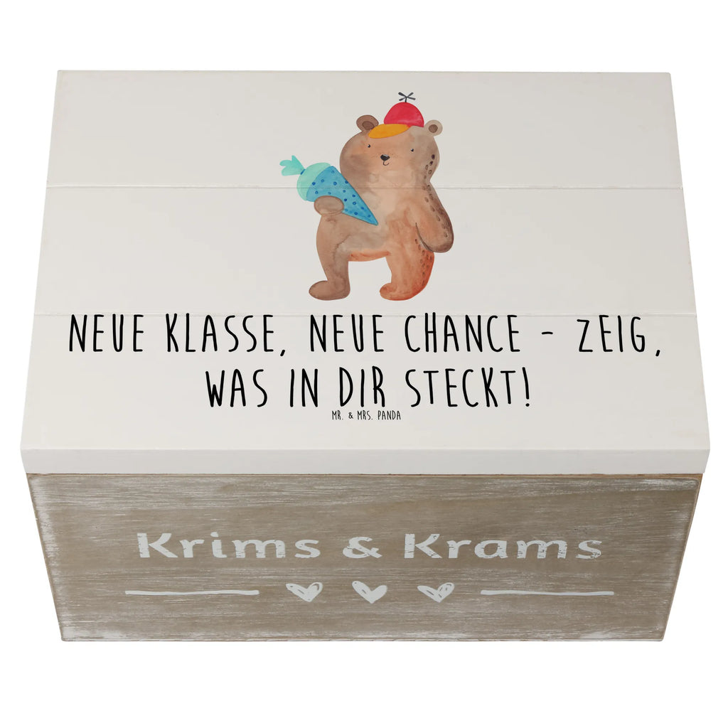 Wooden chest Neue Klasse, neue Chance - zeig, was in dir steckt! Holzkiste, Schatulle, Aufbewahrungsbox, Truhe, Erinnerungskiste, Geschenkbox, Kiste, Schatzkiste, XXL, Dekokiste, Geschenkdose, Erinnerungsbox