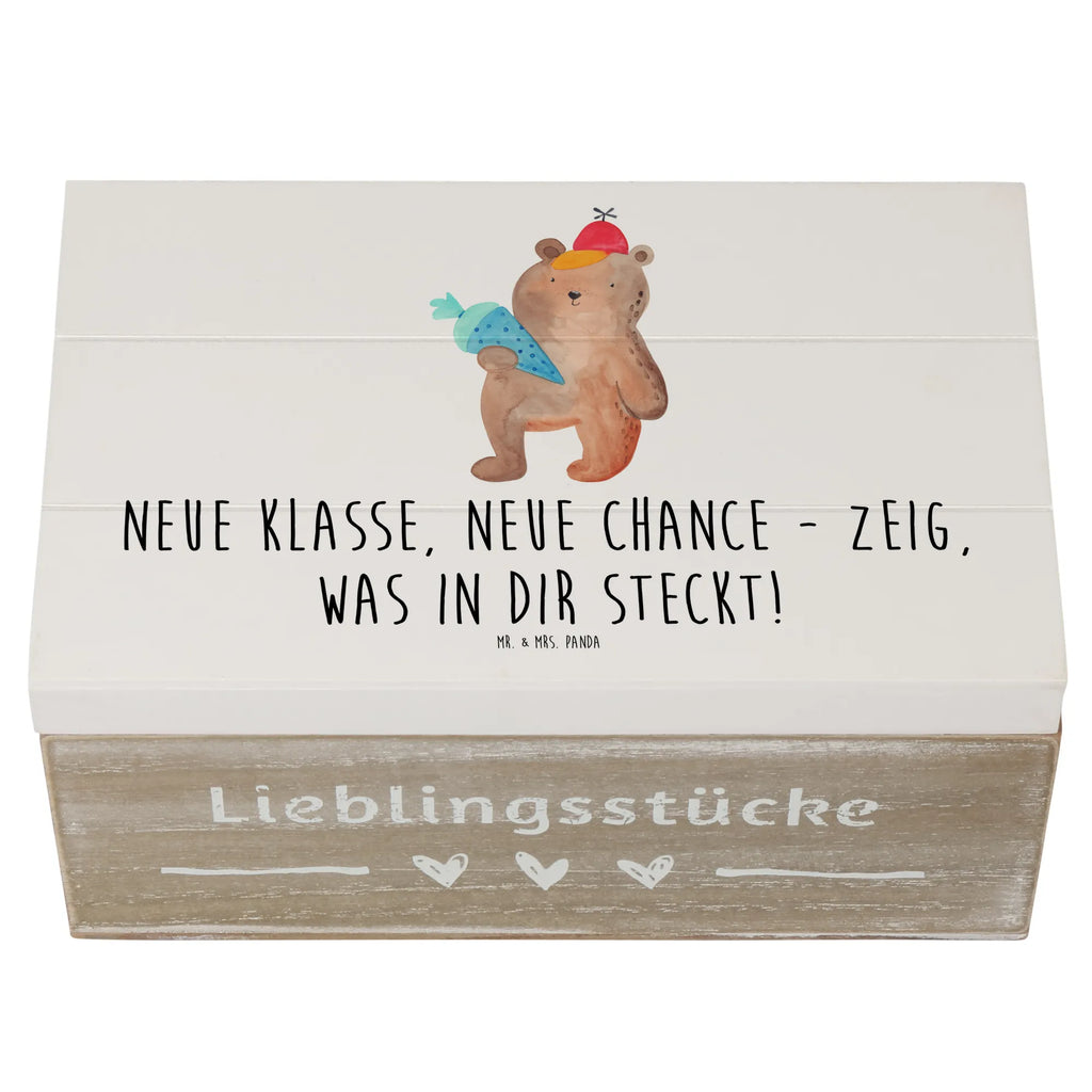 Wooden chest Neue Klasse, neue Chance - zeig, was in dir steckt! Holzkiste, Schatulle, Aufbewahrungsbox, Truhe, Erinnerungskiste, Geschenkbox, Kiste, Schatzkiste, XXL, Dekokiste, Geschenkdose, Erinnerungsbox