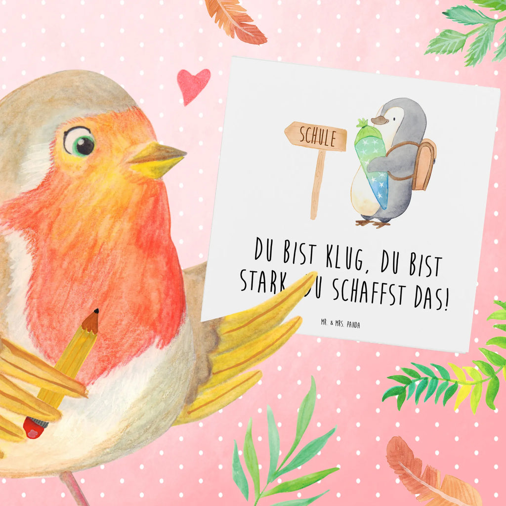 Deluxe Karte Erster Schultag Motivation Geburtstagskarte, Hochzeitskarte, Hochwertige Grußkarte, Karte, Hochwertige Klappkarte, Grußkarte, Klappkarte, Glückwunschkarte, Einladungskarte