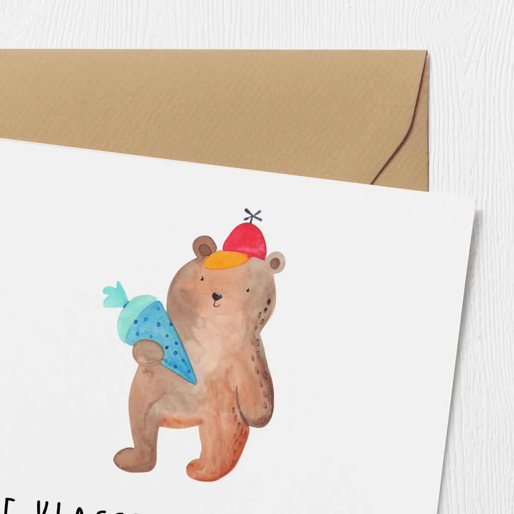 Deluxe Karte Erster Schultag Neue Klasse Karte, Hochwertige Klappkarte, Geburtstagskarte, Einladungskarte, Grußkarte, Hochwertige Grußkarte, Hochzeitskarte, Klappkarte, Glückwunschkarte