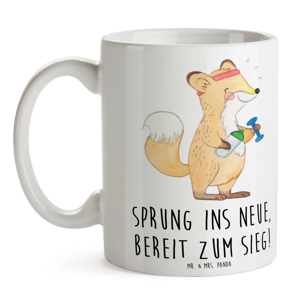 Mug Sprung ins Neue, bereit zum Sieg! Keramiktasse, Tasse, Geschenktasse, Bürotasse, Tasse mit Motiven, Tasse mit Zitaten, Teetasse, Porzellantasse, Kaffeetasse