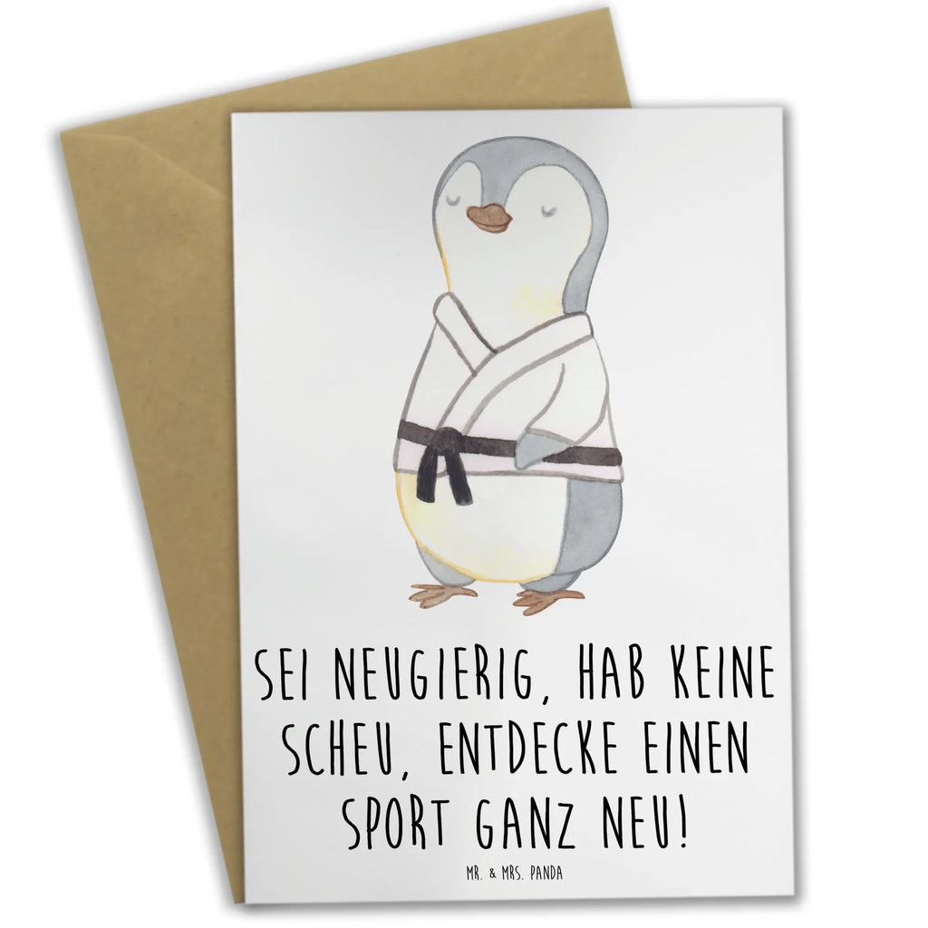 Greetings card Sei neugierig, hab keine Scheu, entdecke einen Sport ganz neu! Glückwunschkarte, Geburtstagskarte, Klappkarte, Einladungskarte, Karte, Grußkarte, Ansichtskarten, Hochzeitskarte