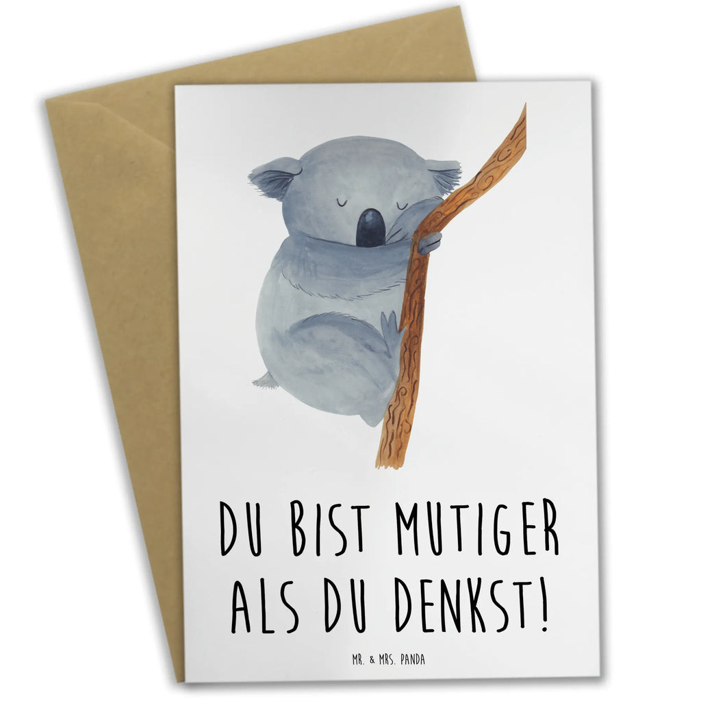 Greetings card Du bist mutiger als du denkst! Einladungskarte, Grußkarte, Hochzeitskarte, Glückwunschkarte, Karte, Geburtstagskarte, Klappkarte, Ansichtskarten