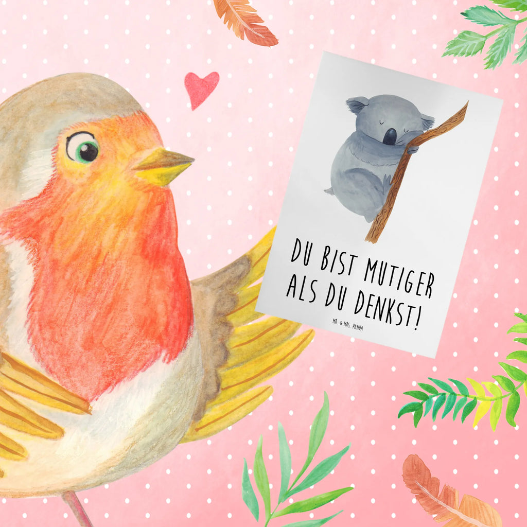 Greetings card Du bist mutiger als du denkst! Einladungskarte, Grußkarte, Hochzeitskarte, Glückwunschkarte, Karte, Geburtstagskarte, Klappkarte, Ansichtskarten