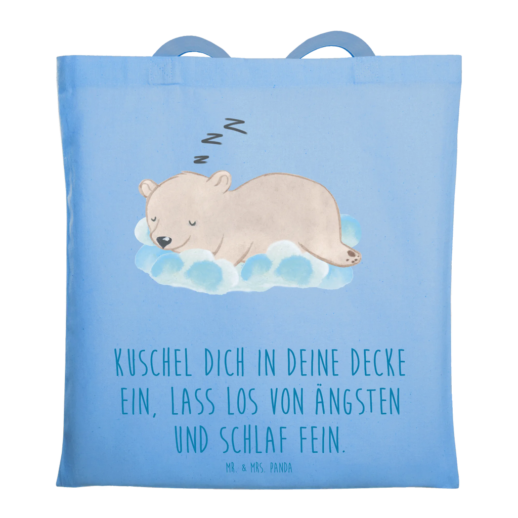Tote bag Kuschel dich in deine Decke ein, lass los von Ängsten und schlaf fein. Stoffbeutel, Einkaufstasche, Jutetasche, Tasche, Beuteltasche, Schultertasche, Strandtasche, Stofftasche, Umhängetasche, Beutel, Badetasche, Tragetasche, Jutebeutel, Einkaufstüte, Laptoptasche, Shopper