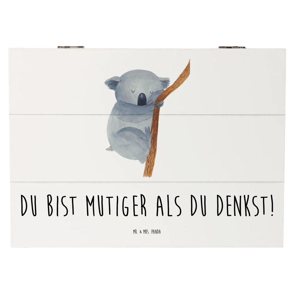 Wooden chest Du bist mutiger als du denkst! Aufbewahrungsbox, Holzkiste, Geschenkdose, Schatulle, Schatzkiste, Erinnerungskiste, Erinnerungsbox, Kiste, Dekokiste, Geschenkbox, Truhe, XXL