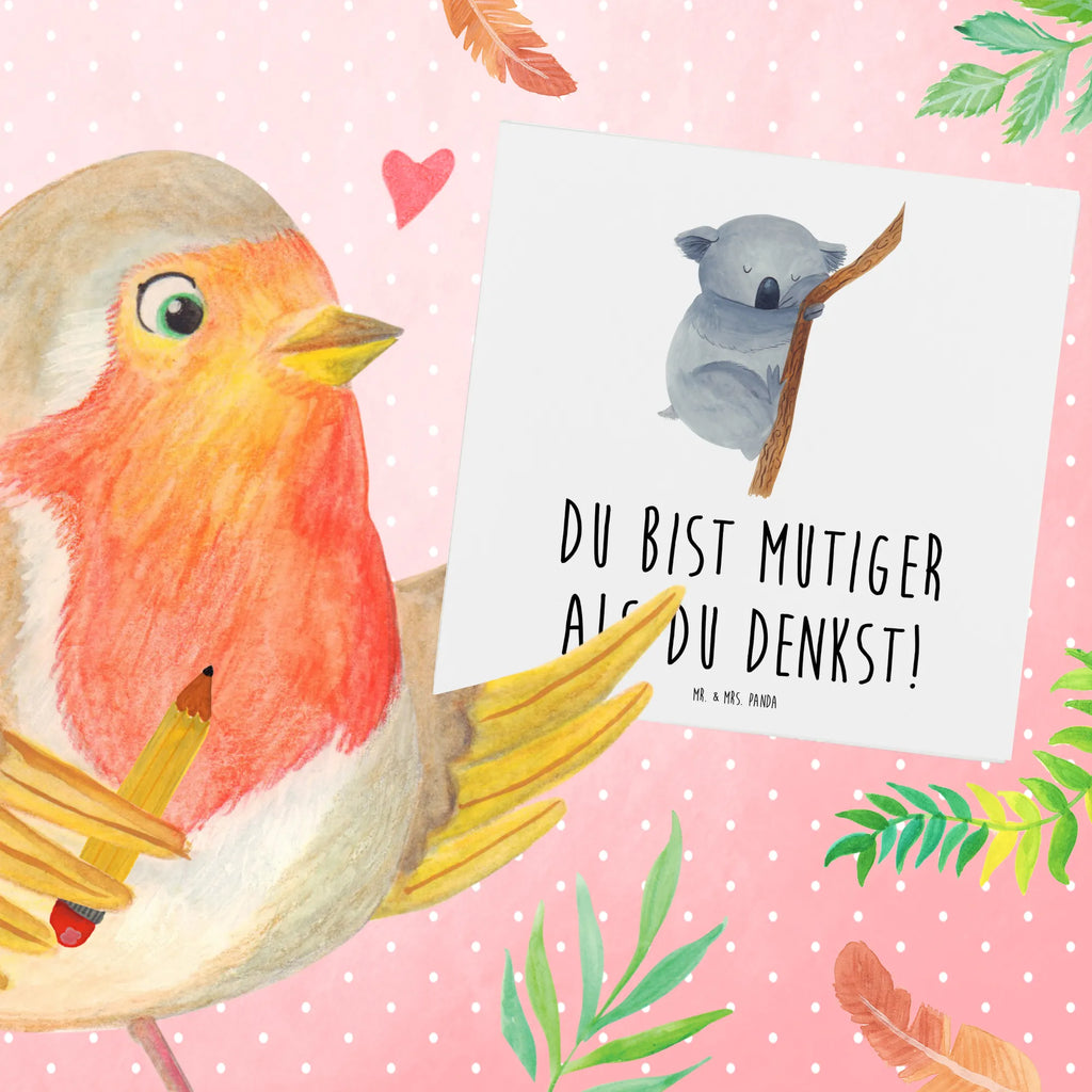 Deluxe Card Du bist mutiger als du denkst! Karte, Klappkarte, Hochwertige Klappkarte, Glückwunschkarte, Hochzeitskarte, Grußkarte, Hochwertige Grußkarte, Geburtstagskarte, Einladungskarte
