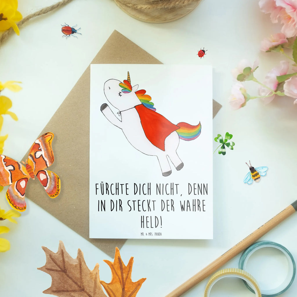 Greetings card Fürchte dich nicht, denn in dir steckt der wahre Held! Hochzeitskarte, Klappkarte, Ansichtskarten, Glückwunschkarte, Karte, Geburtstagskarte, Einladungskarte, Grußkarte