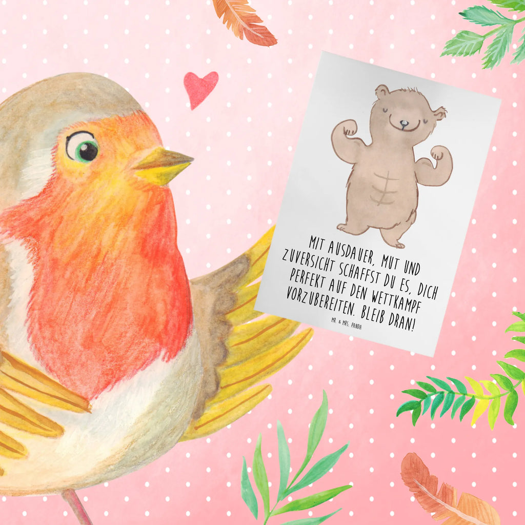 Greetings card Mit Ausdauer, Mut und Zuversicht schaffst du es, dich perfekt auf den Wettkampf vorzubereiten. Bleib dran! Hochzeitskarte, Glückwunschkarte, Karte, Geburtstagskarte, Klappkarte, Einladungskarte, Grußkarte, Ansichtskarten