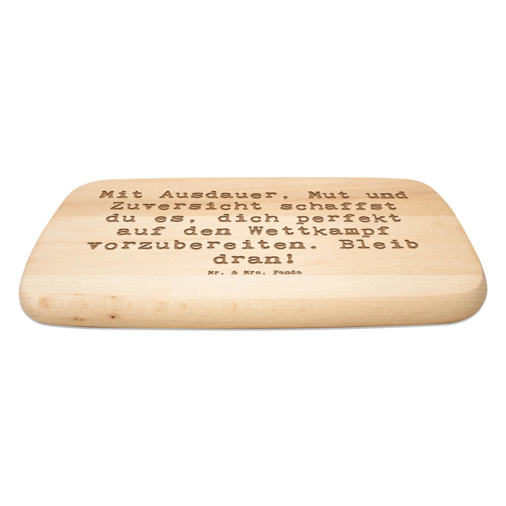 Bamboo chopping board Saying Mit Ausdauer, Mut und Zuversicht schaffst du es, dich perfekt auf den Wettkampf vorzubereiten. Bleib dran! kitchen board, breakfast board, cutting board, carving board, dulcimer, nature, cutting block, engraving, breakfast, solid, slices, board, robust, bamboo, wood, kitchen