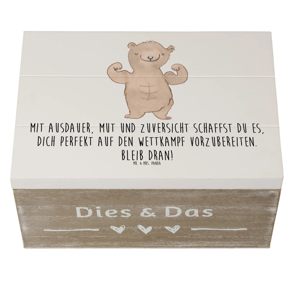 Wooden chest Mit Ausdauer, Mut und Zuversicht schaffst du es, dich perfekt auf den Wettkampf vorzubereiten. Bleib dran! Geschenkbox, Holzkiste, Schatzkiste, Erinnerungskiste, Truhe, Dekokiste, Erinnerungsbox, XXL, Kiste, Aufbewahrungsbox, Geschenkdose, Schatulle