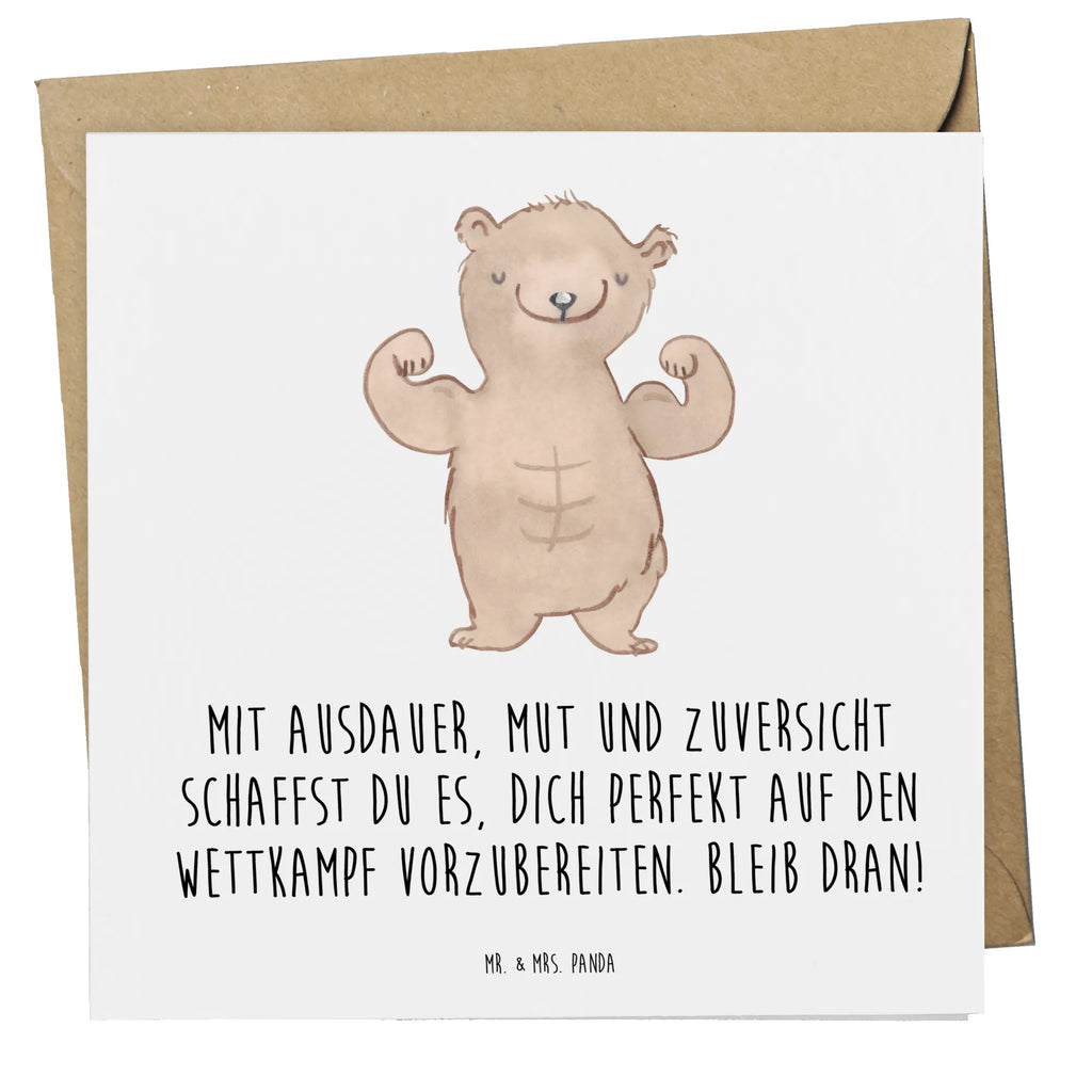 Deluxe Card Mit Ausdauer, Mut und Zuversicht schaffst du es, dich perfekt auf den Wettkampf vorzubereiten. Bleib dran! Karte, Glückwunschkarte, Hochwertige Klappkarte, Einladungskarte, Geburtstagskarte, Klappkarte, Hochwertige Grußkarte, Grußkarte, Hochzeitskarte