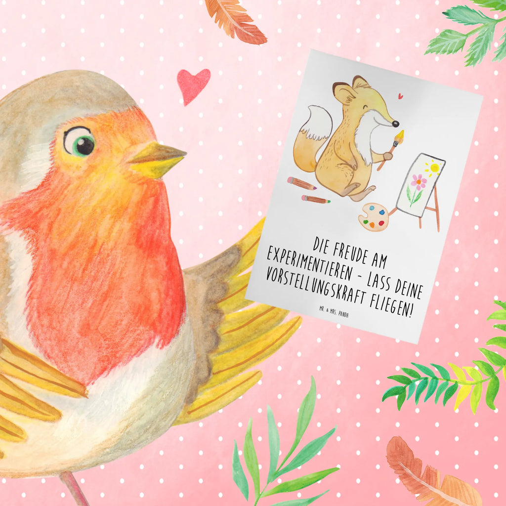 Grußkarte Die Freude am Experimentieren Grußkarte, Geburtstagskarte, Karte, Einladungskarte, Klappkarte, Hochzeitskarte, Glückwunschkarte, Ansichtskarten