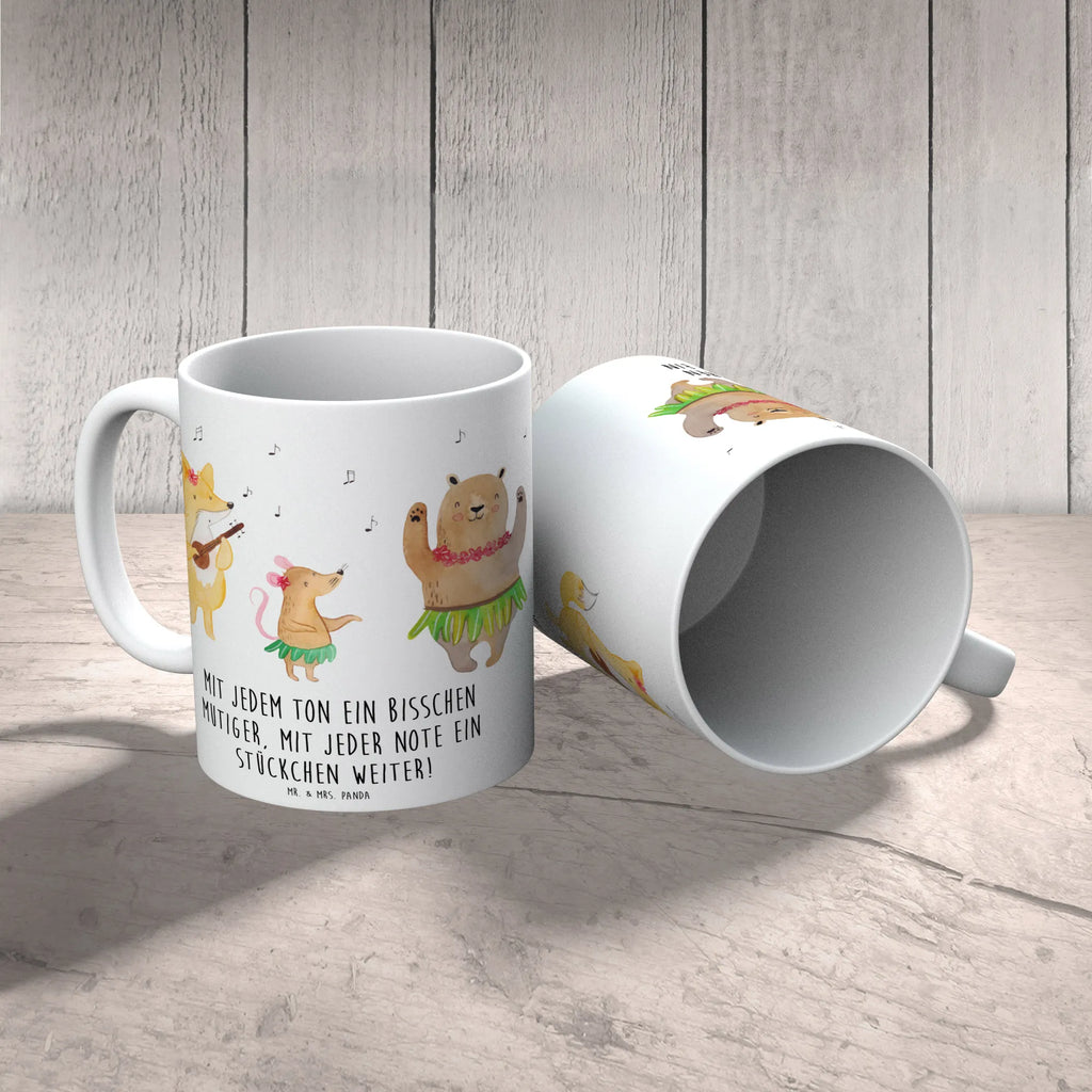 Mug Mit jedem Ton ein bisschen mutiger, mit jeder Note ein Stückchen weiter! Geschenktasse, Porzellantasse, Tasse mit Motiven, Teetasse, Keramiktasse, Tasse mit Zitaten, Tasse, Kaffeetasse, Bürotasse