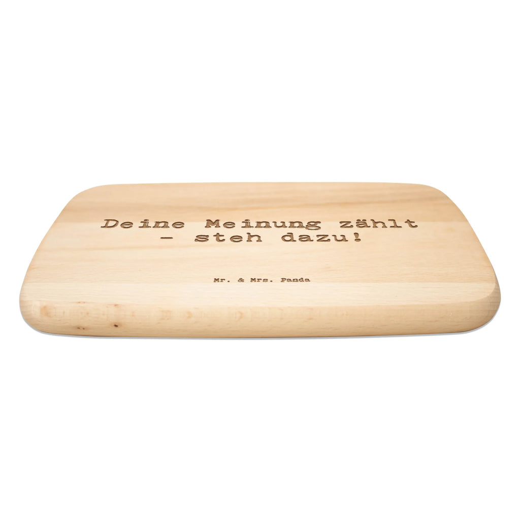 Serving board Saying Deine Meinung zählt - steh dazu! cutting board, breakfast board, Board