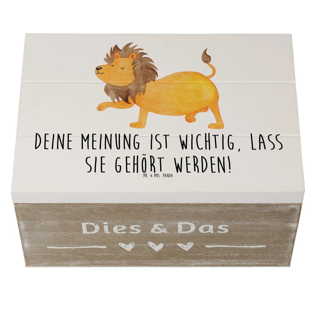 Holzkiste Mutig zu seinen Meinungen stehen Kiste, Erinnerungsbox, Erinnerungskiste, Dekokiste, Truhe, Geschenkbox, Schatulle, XXL, Schatzkiste, Aufbewahrungsbox, Geschenkdose, Holzkiste