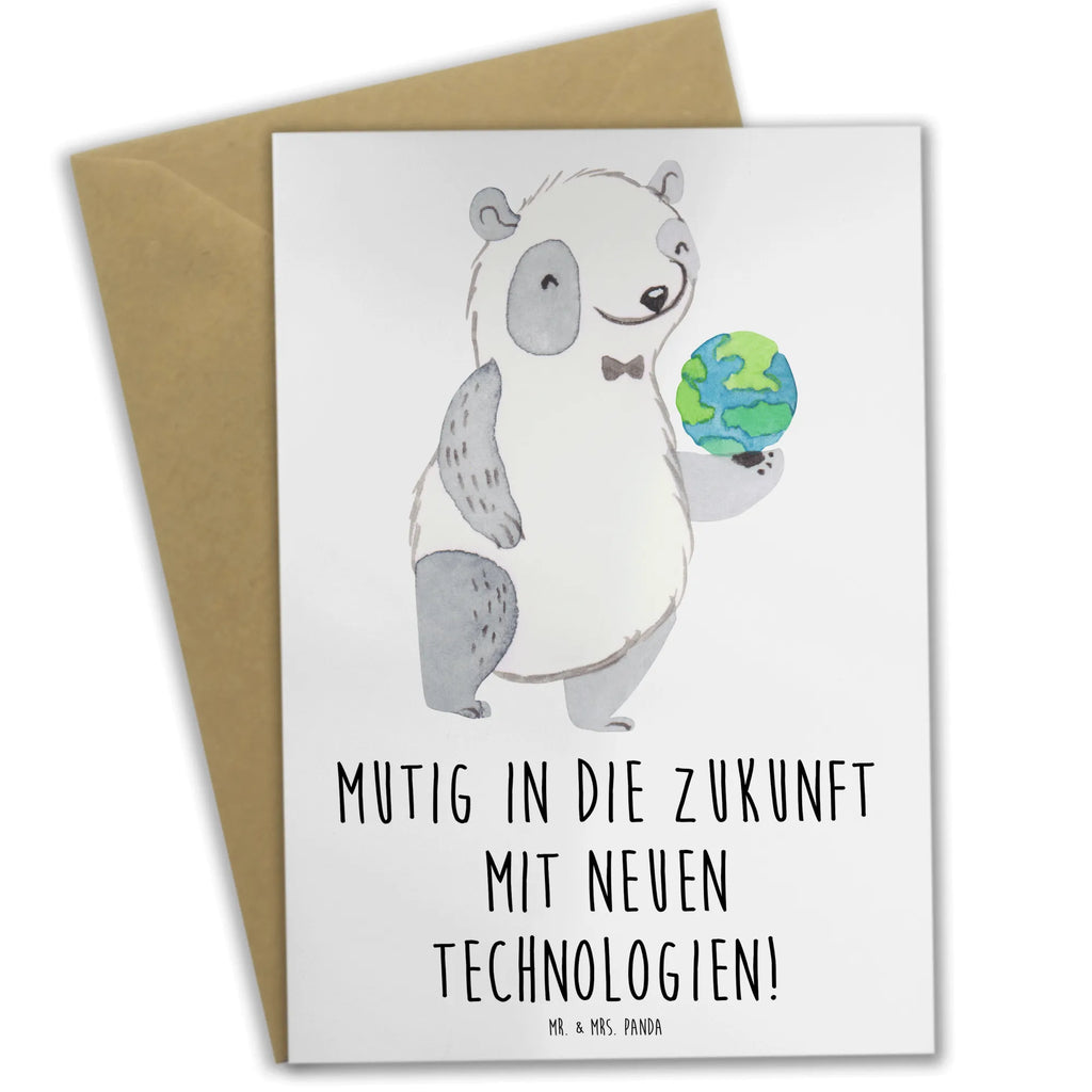 Greetings card Mutig in die Zukunft mit neuen Technologien! Geburtstagskarte, Klappkarte, Karte, Einladungskarte, Grußkarte, Glückwunschkarte, Hochzeitskarte, Ansichtskarten