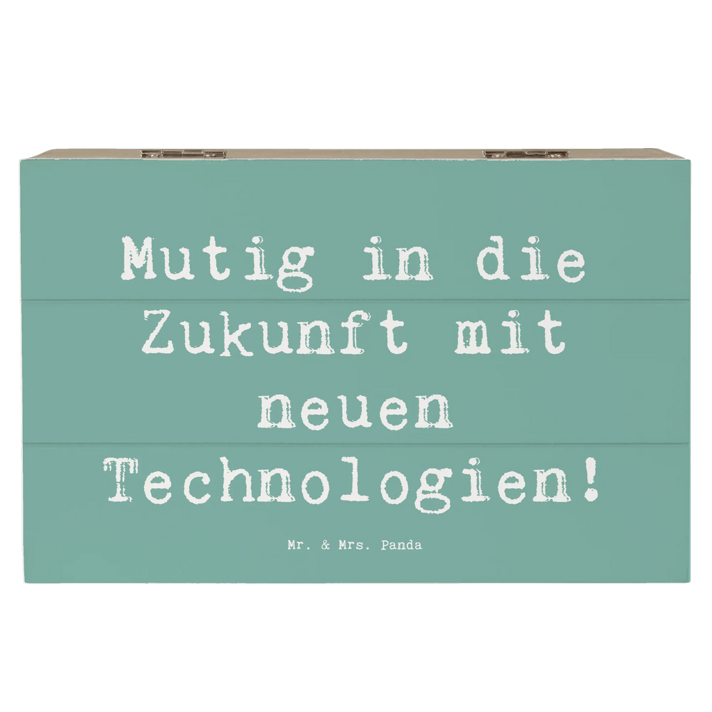 Holzkiste Spruch Neuen Technologien begegnen Dekokiste, Truhe, Erinnerungsbox, Schatzkiste, Aufbewahrungsbox, Kiste, Schatulle, XXL, Erinnerungskiste, Holzkiste, Geschenkbox, Geschenkdose